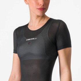 CAMISETA CASTELLI SEGUNDA PELE (FEM) PRO MESH SS BLACK