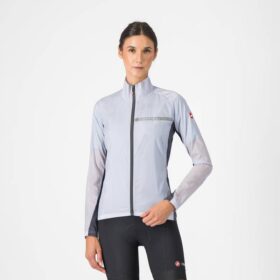 JAQUETA CASTELLI SQUADRA STRETCH WOMAN SILVER GRAY/DARK GRAY