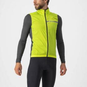 COLETE CASTELLI SQUADRA STRETCH VEST MEN ELECTRIC LIME/DARK GRAY