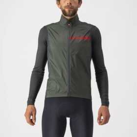 COLETE CASTELLI SQUADRA STRETCH VEST MEN MILITARY GREEN/DARK GRAY